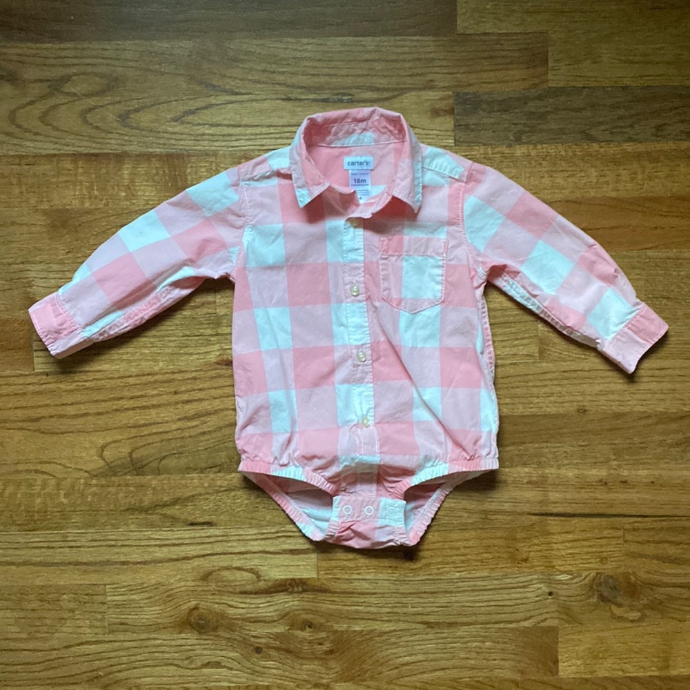 Carters Baby Gingham Oxford Shirt.